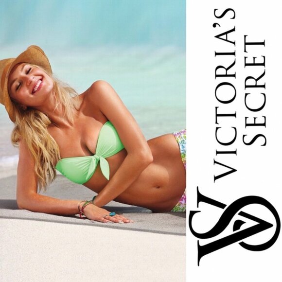 Victoria's Secret | Mint Strapless Bandeau Bikini Top | Size Medium - Picture 1 of 13